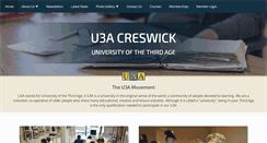 Desktop Screenshot of creswicku3a.com