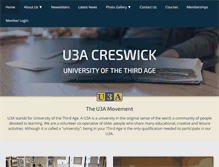 Tablet Screenshot of creswicku3a.com